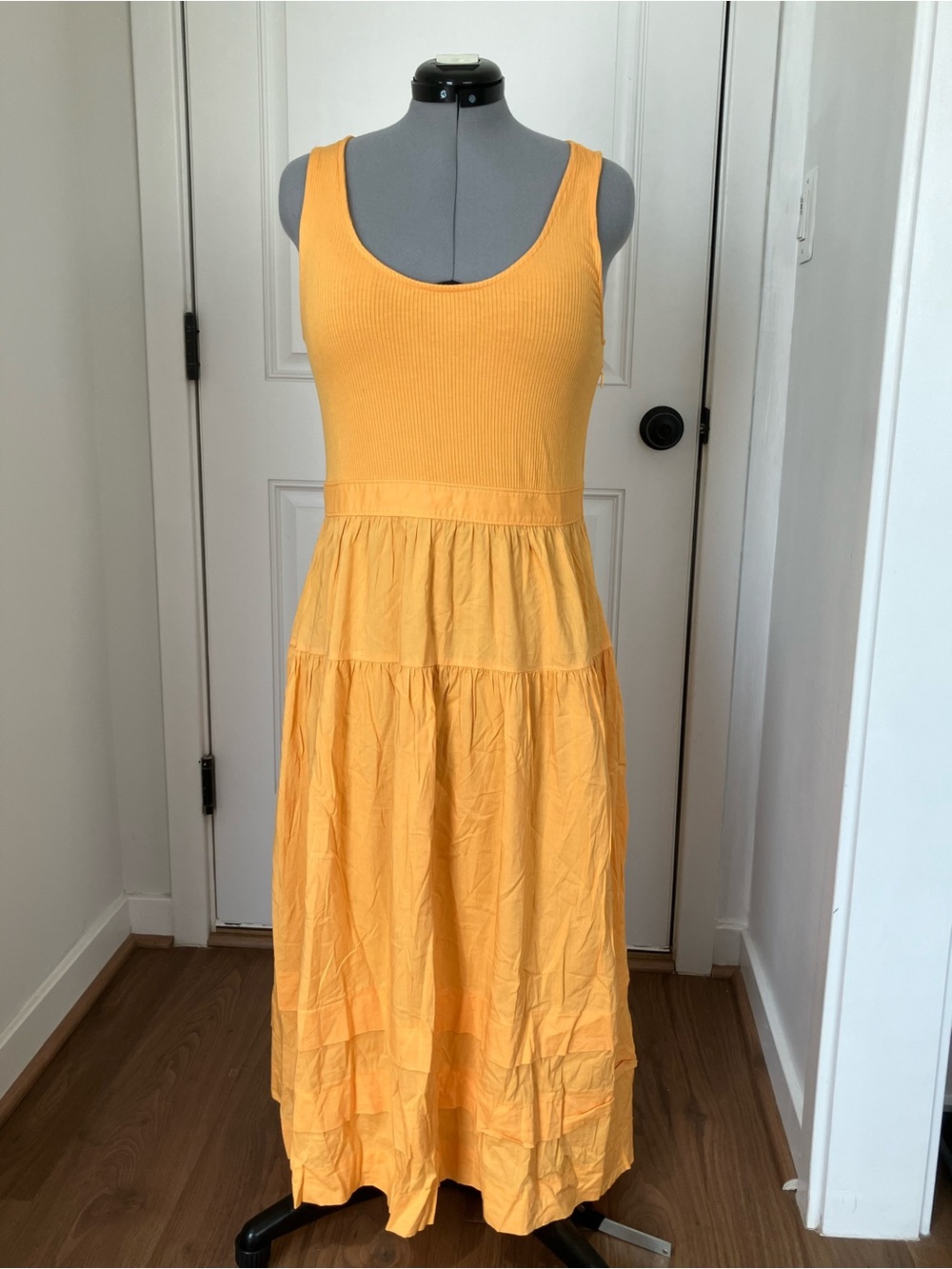 LOFT Yellow Sleeveless Maxi Dress